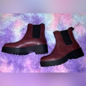 Burgundy Chelsea Boots